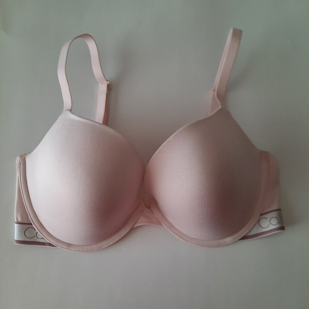 Calvin Klein Light pink Full Coverage Bra 36D Sexy underwire neutral everyday